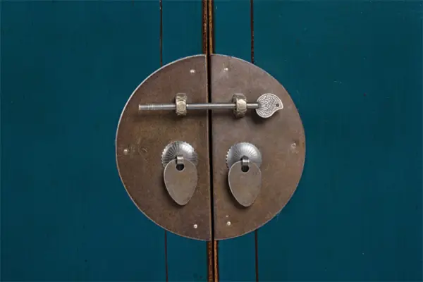 Aparador chino 2 puertas Jinan azul oscuro