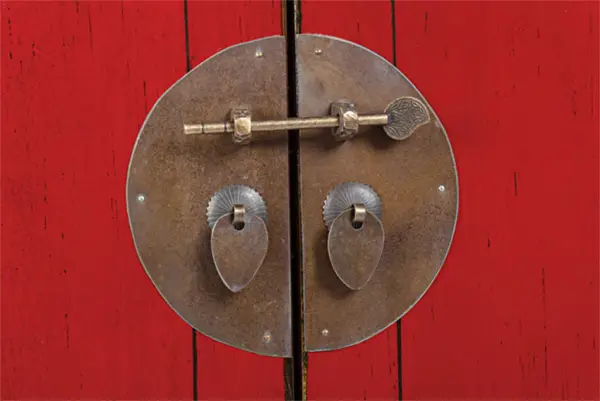 Aparador chino 2 puertas Jinan rojo