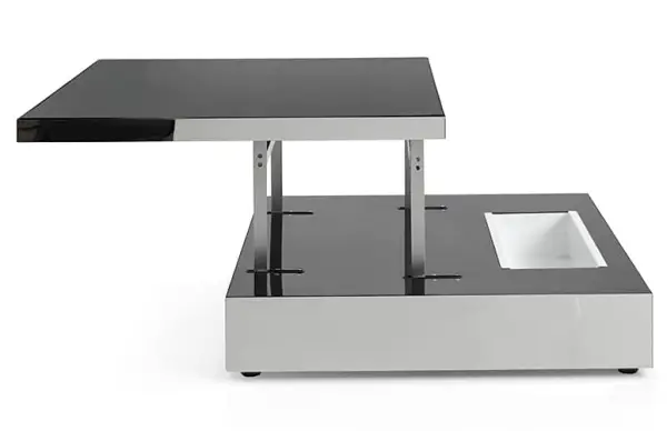 Mesa de centro elevable moderna Raff inox