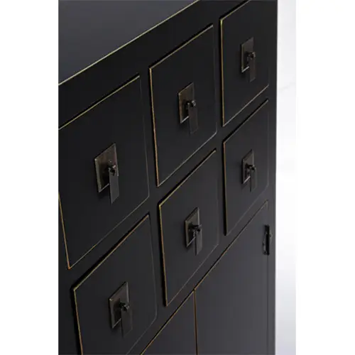 Aparador chino 2 puertas 6 cajones pechino negro