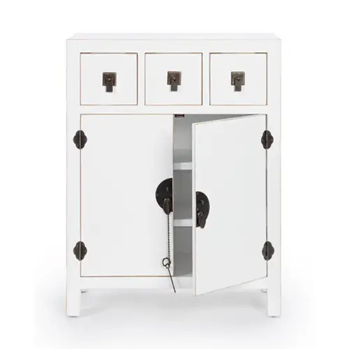 Aparador chino 2 puertas 3 cajones pechino blanco