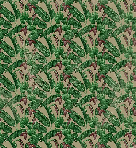 Papel pintado textil lienzo autoadhesivo Tropicana