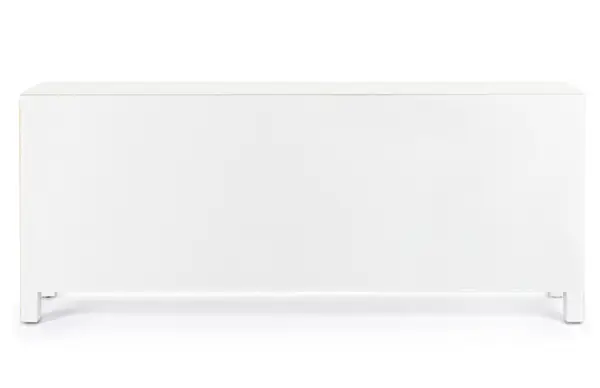 Mueble TV 2 puertas 5 cajones pechino blanco