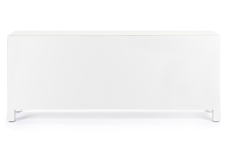 Mueble TV 2 puertas 5 cajones pechino blanco