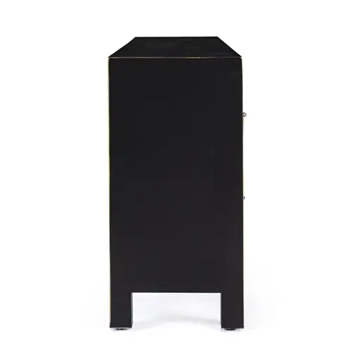 Mesa de TV 2 puertas 5 cajones pechino negro