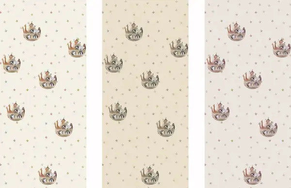 Papel pintado textil lienzo autoadhesivo Arca
