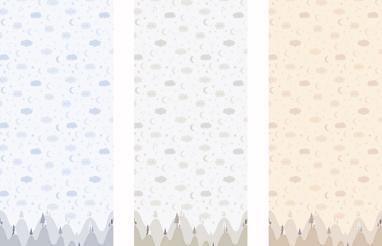 Papel pintado textil lienzo autoadhesivo Picnic