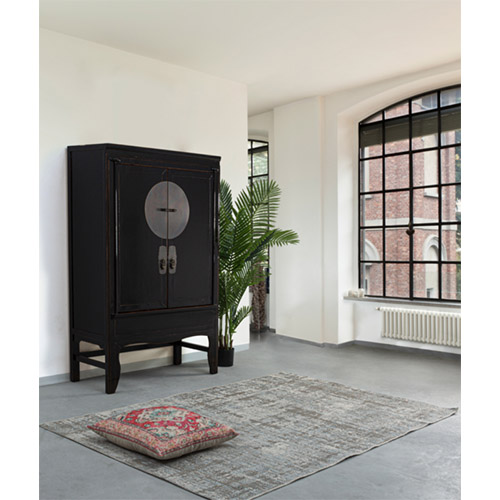 Armario chino 2 puertas jinan negro