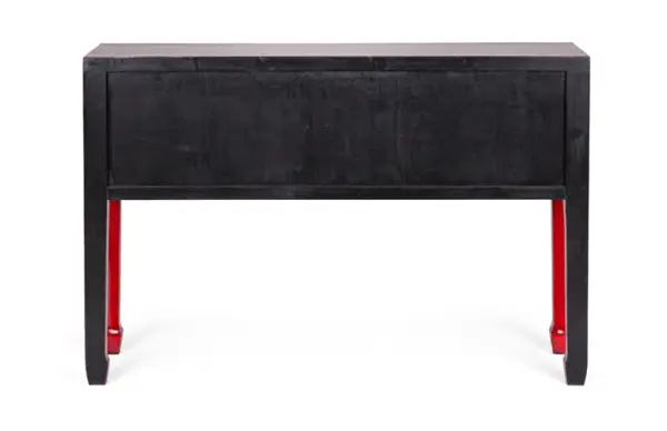 Consola china 3 cajones jinan rojo