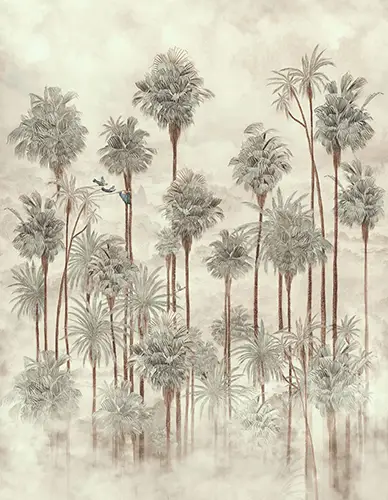 Papel vinílico linen Palmeira