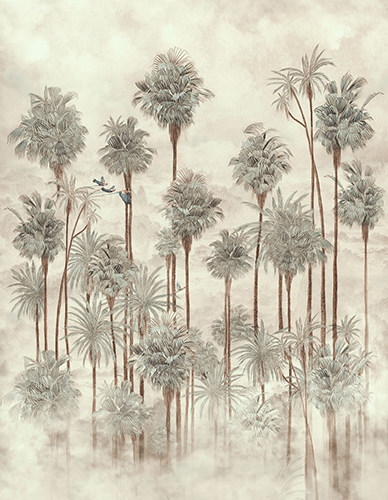 Papel vinílico linen Palmeira