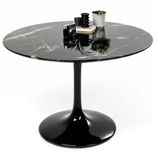 Mesa solo marble negra