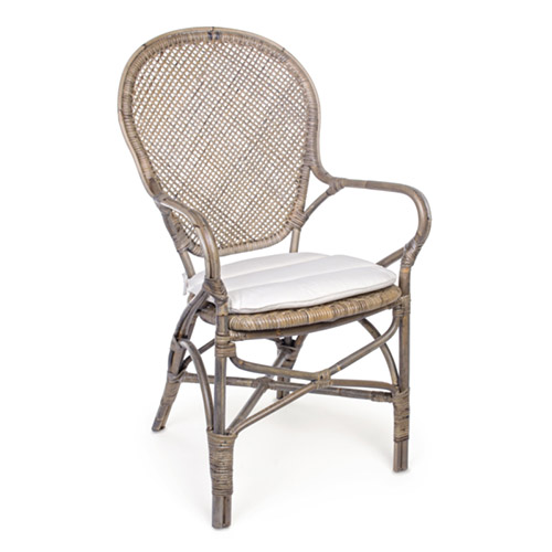 Silla vintage con cojín Edelina