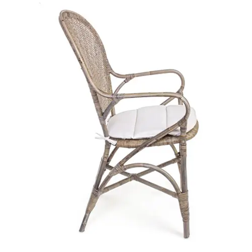 Silla vintage con cojín Edelina
