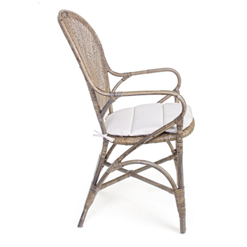 Silla vintage con cojín Edelina
