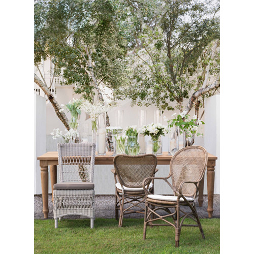 Silla vintage con cojín Edelina