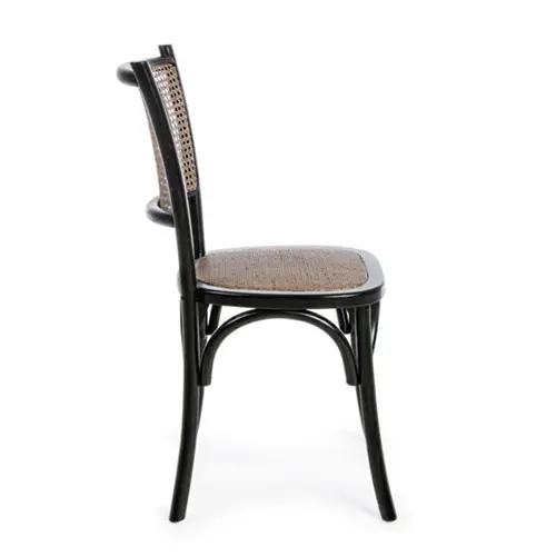 Silla vintage Carrel Negra