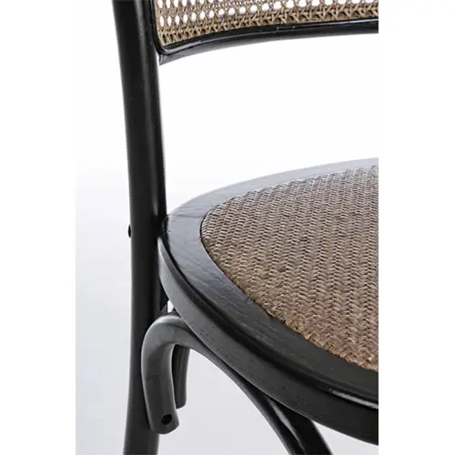Silla vintage Carrel Negra