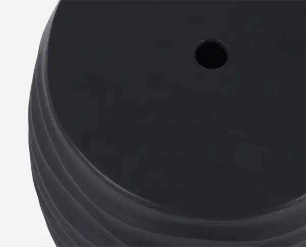 Taburete de diseño Sfinge Wave negro