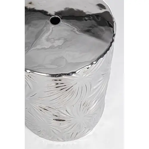 Taburete vintage Sfinge Leaf Plata