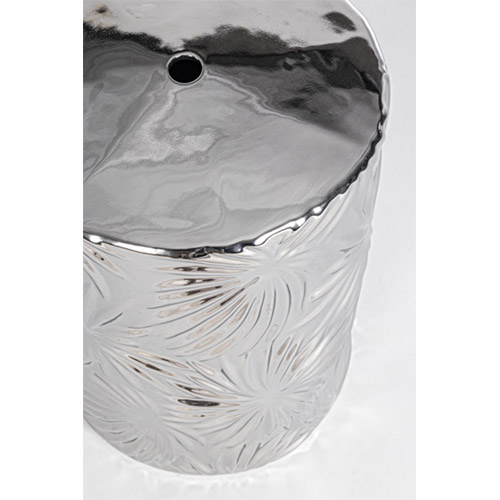 Taburete vintage Sfinge Leaf Plata