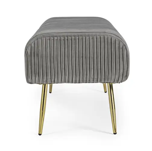 Banco vintage 2 plazas Selena gris