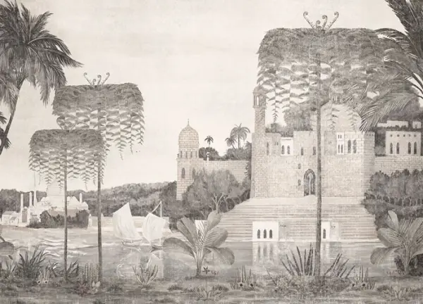 Papel vinílico linen Temple