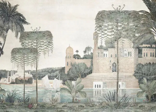Papel vinílico linen Temple