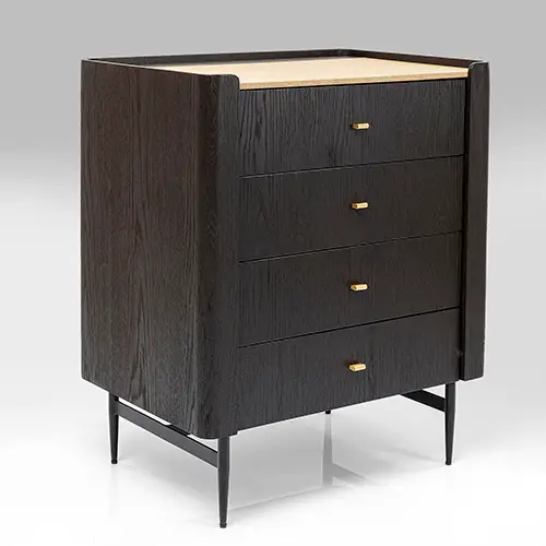 Cómoda madera 4 cajones Milano