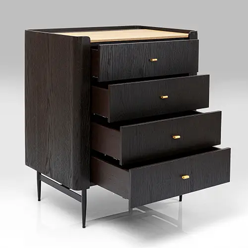 Cómoda madera 4 cajones Milano