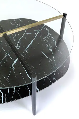 Mesa de centro oval Noblesse
