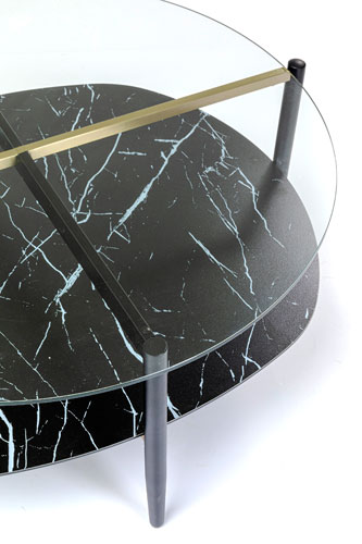 Mesa de centro oval Noblesse