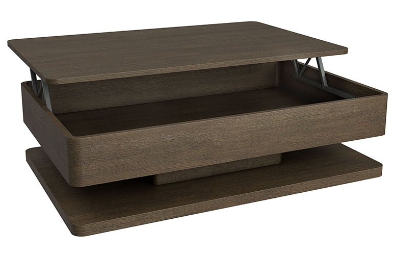 Mesa de centro elevable roble Sama
