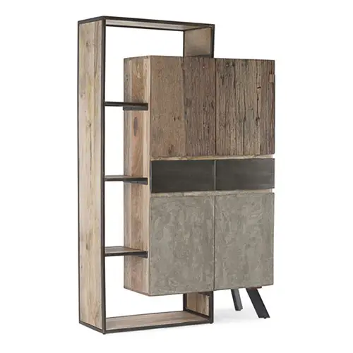 Mueble auxiliar industrial 2 puertas 2 cajones Manchester