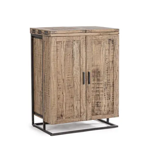 Mueble bar industrial 2 puertas extensible Elmer