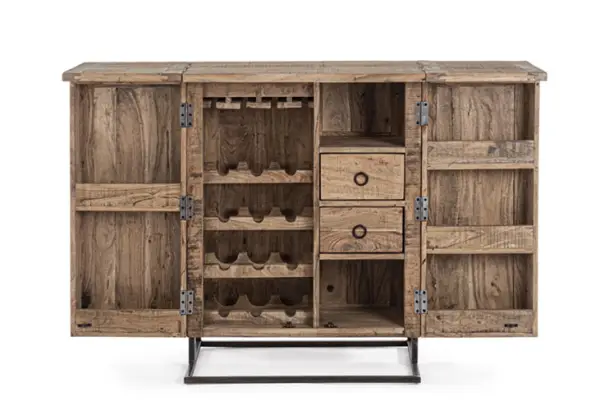 Mueble bar industrial 2 puertas extensible Elmer