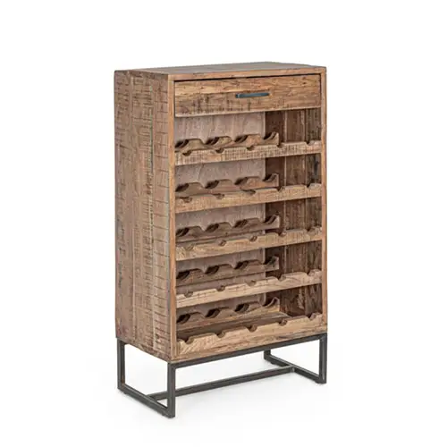 Mueble botellero industrial 1 cajón Elmer