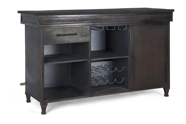 Mueble bar industrial 1 puerta 1 cajón Lanford