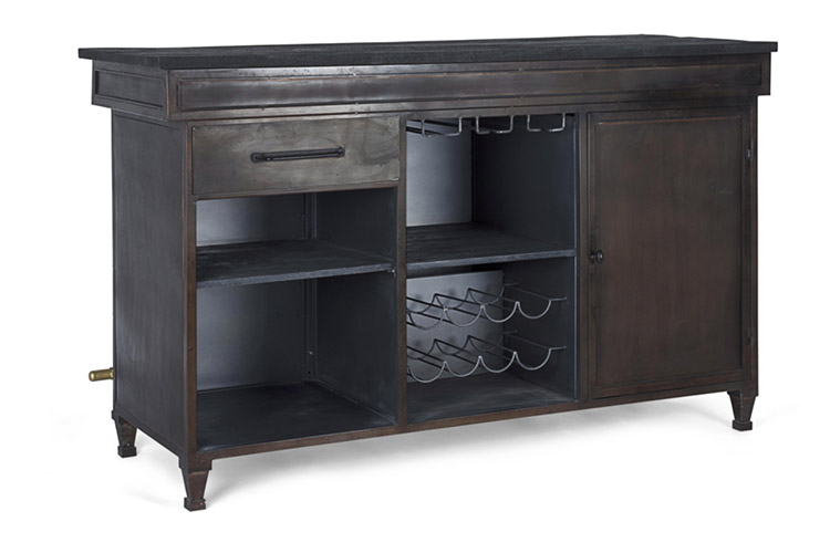 Mueble bar industrial 1 puerta 1 cajón Lanford