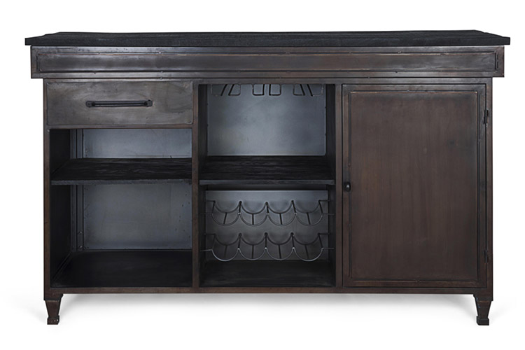 Mueble bar industrial 1 puerta 1 cajón Lanford