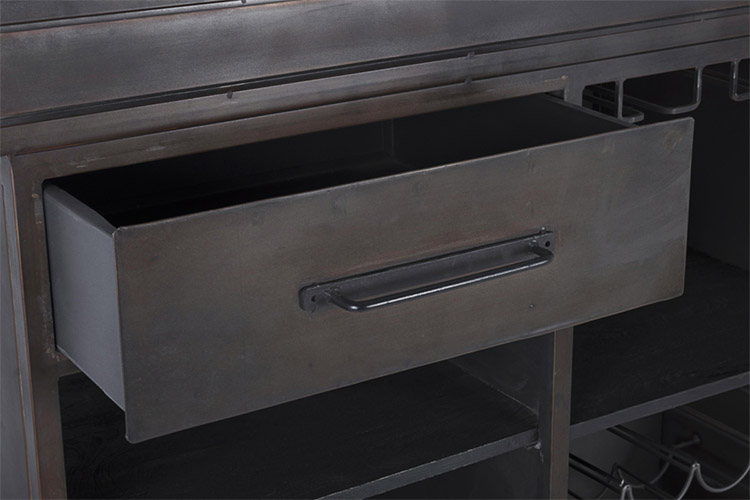 Mueble bar industrial 1 puerta 1 cajón Lanford