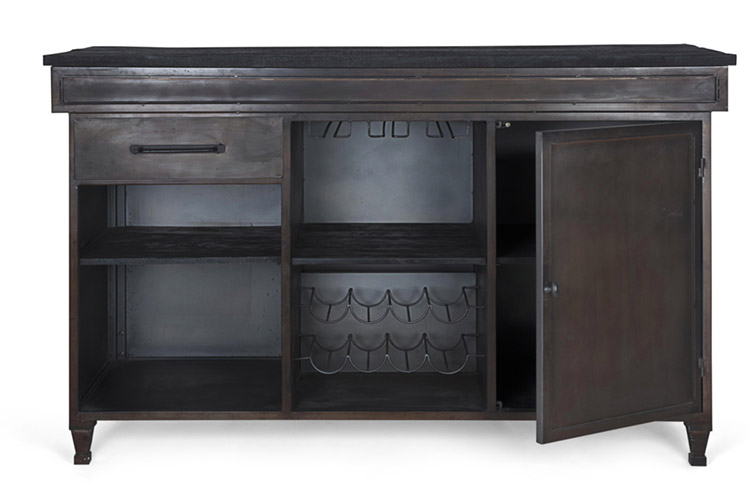Mueble bar industrial 1 puerta 1 cajón Lanford