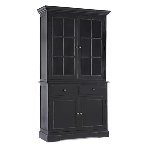 Vitrina vintage 4 puertas 4 cajones