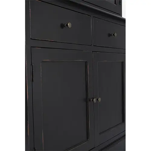 Vitrina vintage 4 puertas 4 cajones