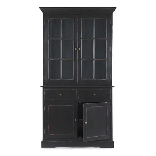 Vitrina vintage 4 puertas 4 cajones