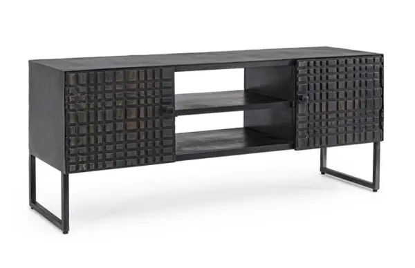 Mueble TV industrial 2 puertas Dorset