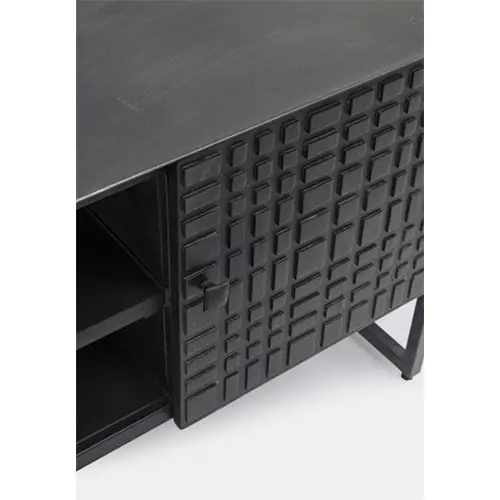 Mueble TV industrial 2 puertas Dorset