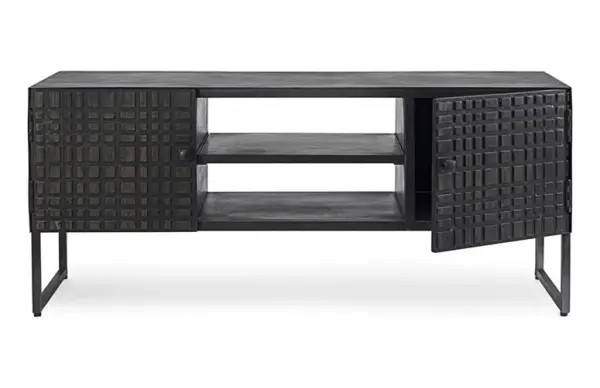 Mueble TV industrial 2 puertas Dorset