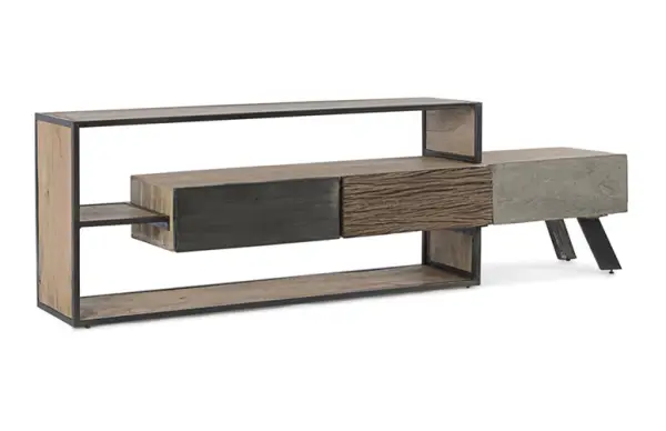 Mueble TV industrial 3 cajones Manchester