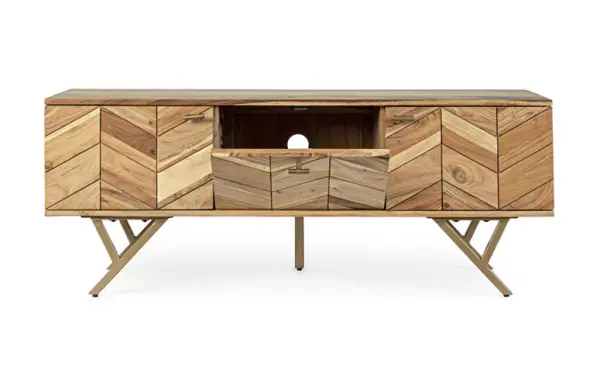 Mueble TV industrial 3 puertas Raida